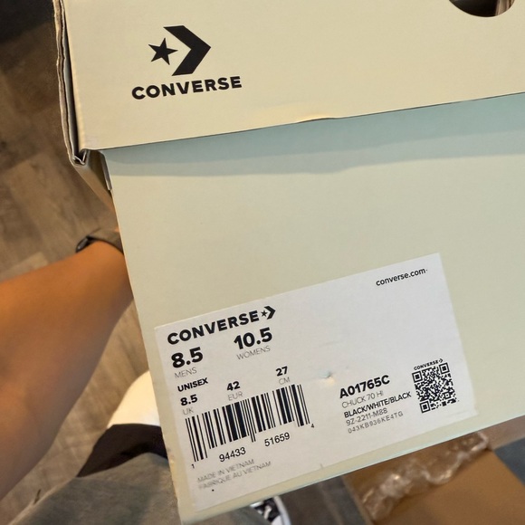 Converse 70 Stussy Black Hight Top Men Sz 8.5 - Picture 9 of 9